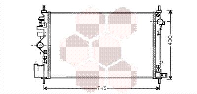 VAN WEZEL radiatorius, variklio aušinimas 37002469